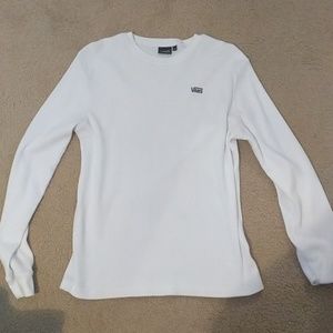 White long sleeve Vans thermal